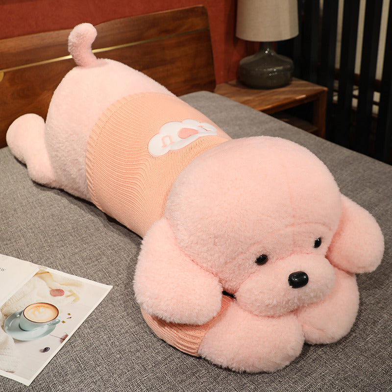 Cuddle Up with Our Oversized Sweater Sitting Dog Doll Plush Toys!